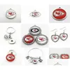 Charms Football Kansas City Dangle Charms Mix Style Diy Pendant Bracelet Necklace Earrings Snap Button Jewelry Accessories8132502 Drop Dh8G6