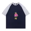 "Usta Tasarlanan Erkek Modası Yeni Trend, Polo T-Shirt Kısa Kollu Yuvarlak Boyun, Ayı Baskı Tasarımı, 2024 Yaz Pamuk Koleksiyonu"