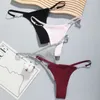 Frauen Baumwolle Tanga Höschen Unterwäsche Sexy G-String Höschen Niedrige Taille Komfort Baumwolle T Panty Dessous Slips Unterwäsche