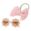 Accessori per capelli Bambini Neonate Occhiali da sole Set di fasce Occhiali da cartone animato Nodo Arco Fascia per capelli Puntelli Regali