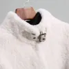 Cappotto in pile di pecora granulata da donna di media lunghezza 2023 inverno nuova pelliccia di agnello integrata sembra più sottile 704020