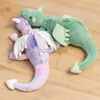 Animals 1pc 50cm Flying Plush Stuffed Cute Fluffy Dragon with Wings Life-like Pterosauria Toy Pillow Kids Toys 230211 240307