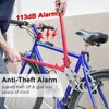 Rockbye bloqueio de segurança de alarme de bicicleta com controle remoto sem fio anti-roubo bloqueio de alarme de motocicleta ao ar livre dispositivo de segurança de ciclismo 240301