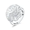 Pierścionki ślubne 925 Sterling Silver Rose Flower Ring for Women Fashion zaręczyny Party Gift Urok Biżuteria