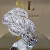 Lyxig presentförpackning 925 Sterling Silver Moissanite Diamond Ring Dylam Personlig Mossanite smycken hänge
