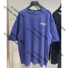 Balansiagas skjorta Newbalace Belenciag Shirt Paris Coke Wave Sweatshirt Men Womens Style Kort ärm Casual Shirts Top Loose New Balance574 Newbalances Tshirt 831