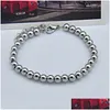 Kralen Strand Armbanden Mannen Rvs Bedels Kralen Armband Vrouwen Uitbreiding Paar Punk Sieraden Accessoires Drop Levering Jewelr Dhb5Y