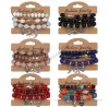 Designer-Schmuck-ArmbandBohemian 3-teiliges Set Damen handgefertigte Perlen Armband-Set Sommer bunte Perlen Elefantenflügel Armreif Mädchen Boho Schmuck Zubehör