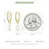 925 Sterling Silver Baroque Irregular Pearl Drop Earrings for Women Plated Gold Bohemian Earrings Fine Jewelry Gift 240301
