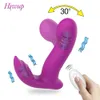 Trådlös fjärrkontroll Dildo Clitoris Stimulator Wearable Finger Wiggling Vibrator Female Sex Toys Shop for Women Par Adult 240227