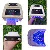 Secadores de unhas Ce Qualidade D Bateria Removível P Lâmpada de Oterapia 72W Unpled Dupla UV LED Forno Sem Fio Recarregável Secador de Manicure 230323 Dr Dh8Iz