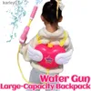 Pistoolspeelgoed Zomerwaterpistool Speelgoed Waterpistool met rugzak Hogedrukwaterspellen Zwembadspeelgoed Kaii Kust Buitenspellen Cadeau voor kinderen yq240307