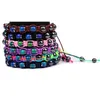 Temperature Change Color Mood Bead Stone Weave Bracelet Braided Hematite Stone Friendship Bracelets for women girls jewelry