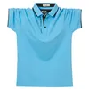 Mens Polo Shirt för 140 kg Fat Big and Tall Man Brands Camisa Polo Masculina Plus Size Classic Summer Solid Polo Shirts 6xl 240301