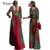 Ethnic Clothing Fashion Robe Africaine Lady Dashiki African Dresses Elegant Backless Party Evening Women Maxi Long Wy10008