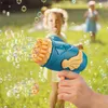 Novità Giochi Macchina per bolle a 26 fori con soluzione Estate per bambini Quindi lanciarazzi Pistola ad acqua per feste di nozze Giocattoli all'aperto 221007 Q240307