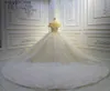 Городские сексуальные платья 2022 Великолепное бальное платье Свадебные платья 3D Цветочные аппликации с блестками и бисером с скользящим шлейфом Свадебное платье на заказ B0623x02 Q240307
