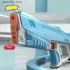 Areia jogar água diversão arma brinquedos automático pistola de água elétrica brinquedo verão indução sucção pistola de água de alta pressão praia ao ar livre arma de água brinquedo de batalha 230728 Q240307