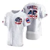 Custom Baseball Jersey Chicago''Cubs''Men 8 Andre Dawson 9 Javier Baez 17 Kris Bryant 44 Anthony Rizzo Custom Women Youth White Stars Stripes Jersey