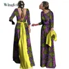 Ethnic Clothing Fashion Robe Africaine Lady Dashiki African Dresses Elegant Backless Party Evening Women Maxi Long Wy10008