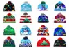 16 стилей, светодиодные вязаные шапки на Рождество и Хэллоуин, шапочки для детей, для мамы, 2021 см, зимние теплые шапочки, шапки с тыквой, снеговиками, вязаные крючком шапки ZZA1223879
