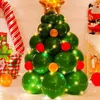 Party Decoration Christmas Balloon Column Stand Kit Inflatable Green Latex Balloons For Home Entrances Courtyards