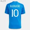 Soccer Jerseys New 2024 Italy jersey European Cup Blue Home Raspadori Barrera Donnarumma white Miretti men footballH240307