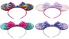Christmas Festival Sequins Mouse Ear Women Girl Headband Party Hairband Handmade Hair Accessories7405855