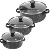 Pans 1 Set Of Enamel Soup Pot Household Stew Multifunctional Stock Kitchen Stockpot