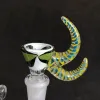 Başlık Cam Kase Bong Kaseler Slayt Slide 14mm Erkek Eklem Kasesi Cam Su Bong Dab Teçhizatları için Sigara Aksesuarları Balmumu Tütün Tütün Ll