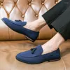 Casual Shoes Brand Big Size Cow Suede Leather Men Flats 2024 High Quality Loafers Moccasin Driving