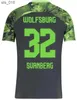 Camisas de futebol VfL Wolfsburg camisas de futebol 2024 WIND GINZEK STEFFEN homens crianças kits casa MBABU BROOKS LACROIX WEGHORST uniforme camisas de futebolH240307