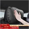 Seat Cushions New Top Quality Car Headrest Neck Support Seat / Design S Class Soft Adjustable Pillow Rest Cushion Drop Delivery Automo Dh0Z1