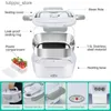 Bento Boxes 1pc 12V 24V 110V Electric Lunch Box Food Heater Box 3 In 1 Food Warmer Portable Lunch Box With Fork Spoon L240307