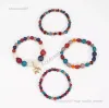 Designer de jóias pulseiraBohemian 4pcs / set Handmade Beads Pulseira Set para menina colorida frisada corrente elefante pulseira verão boho jóias acessórios