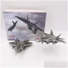 Flygplan Modle WLTK Die-Casting Metal Toy 1/100 Scale Model Lockheed F-22 F22 Raptor Fighter US Air Force 230706 Drop Delivery DHTGB