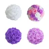 Decorative Flowers Realistic Centerpieces Artificial Rose Ball Solid Color Great Detail Wedding Flower Home Beautification