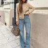 Jaquetas elegantes femininas camelo tweed jaqueta 2023 outono manga longa botão desgastado jaqueta feminina moda oneck bolso curto borla casacos