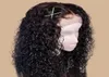 13x6 Curly Wig Lace Front Human Hair Wigs For Black Women 130 Brazilian Remy Pre Plucked Baby Hair Middle Ratio Bleached3266651