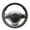 Capas de volante costuradas à mão capa de carro de couro preto para I30 Elantra Touring 2007 2008 2009 2010 2011 2012
