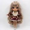 Icy DBS Blyth Doll Joint Body Brown Mix Blond Hair 30cm 16 BJD Toy Girls Gift 240306