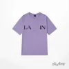 Lanvin Brand Men's T-Shirts Designer Luxury Lanvins Classic T Shirt Chest Letter Printed Lavin Shirt High Street Tshirts Shoe Cotton Loose Tees Lavin Hoodie 6822