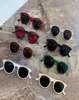 Sun Glass Dziecięce okulary przeciwsłoneczne okrągłe rama Dzieci okulary spersonalizowane dziewczyny okulary okulary prezent moda 8 kolorów DW58785819