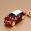 Fancy&Fantasy Fashion Alloy Car KeyChain Crystal Key Chains Charm HandBag Pendant for Women Luxury Small Model Auto Trinket3267