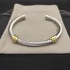 Classico bracciale in argento placcato designer di gioielli vintage cavo intrecciato con diamanti braccialetto moda lusso scintillante bracciali da uomo bijoux de luxe zh154 E4