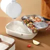 Dinnerware Lunch Box 304 Stainless Steel Insulated Lunchbox Office Worker Students Sealed Portable Bento Microwave Heating Container