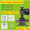 Imprimantes 12in 1 Sublimation Pen Heat Press Hine Transfert Impression Logo DIY 12 PCS One Time Drop Livraison Dhiln