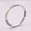 Bracelet en argent véritable 999 pour femmes, formule magique, motif ami, cadeau rond, finition satinée, 7mm, pour hommes et femmes, 60-64mm, 240305