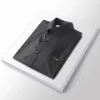 camicia con bottoni Camicia elegante da uomo T-shirt slim di seta di lusso Manica lunga Abbigliamento business casual plaid marca colore Moda S-4XL BURR 876557327