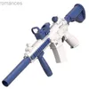 Toys Gun Pistolet à eau électrique jouet haute pression entièrement automatique unisexe M416 fusil pistolets à eau pour adultes garçons filles jeux d'été plage piscine jouets 240307